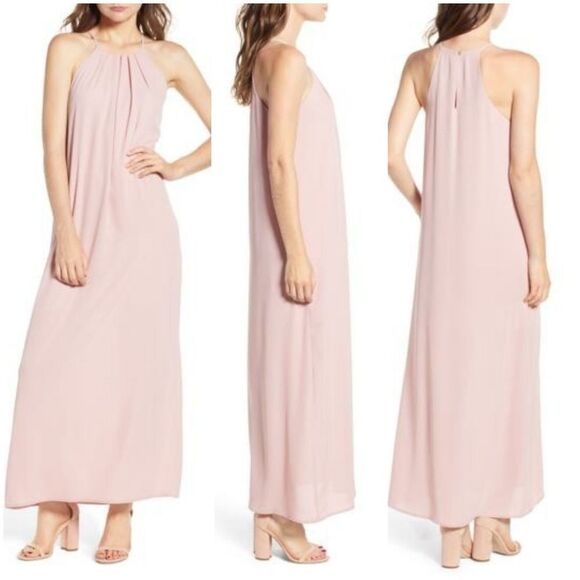 Everly High Neck Maxi Dress sz Medium - Picture 1 of 7
